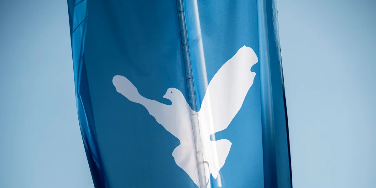 Friddensdauf Symbol | © picture alliance/dpa | Daniel Vogl Friddensdauf Symbol | © picture alliance/dpa | Daniel Vogl
