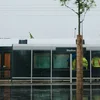 Tram Arrêt Stadion | © Ville de Luxembourg Luxtram test vun haut un d'Streck op de Findel | © Ville de Luxembourg