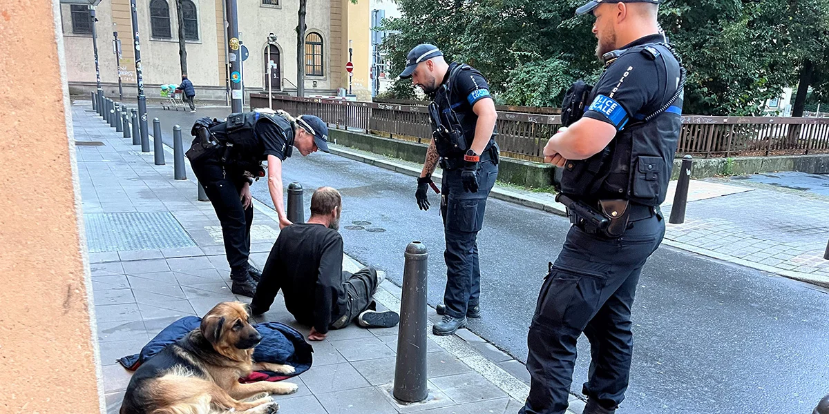 D'Gemengepolice bei hirem Asaz an der Stad. | © Paule Rodesch Gemengepolice | © Paule Rodesch