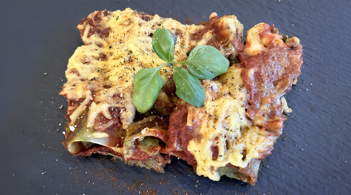 Cannelloni mat veganem Spinat-Ricotta
