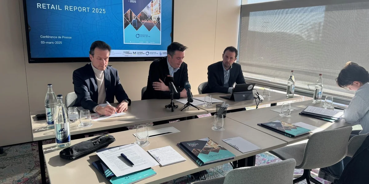 Pressekonferenz vum Retail report 2024 (03.03.25) | © Jacques Ganser
