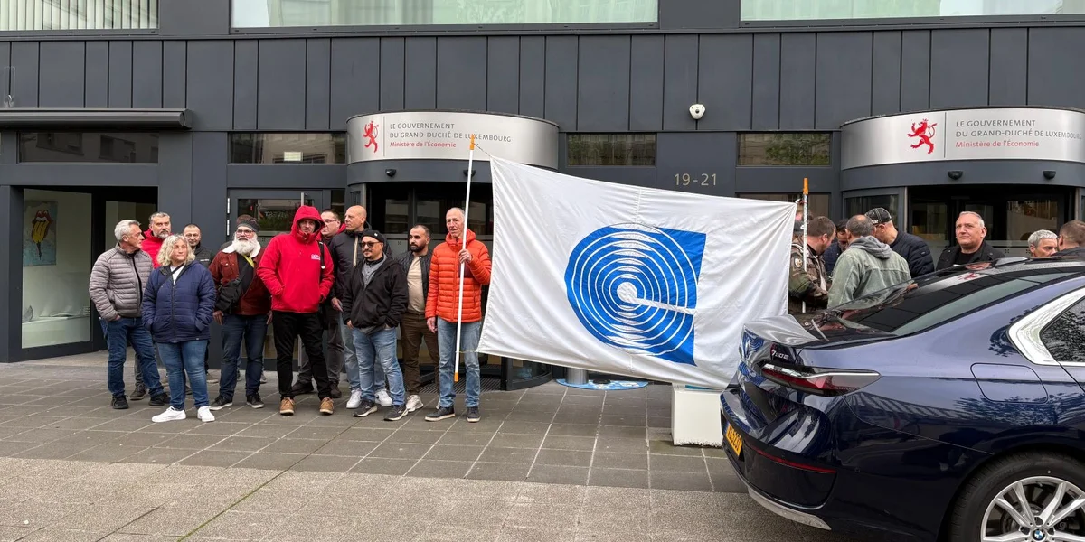 OGBL a LCGB demonstréiere virum Finanzministère | © Paule Rodesch