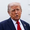 "Wladimir, STOPP!": Den Donald Trump kritiséiert déi rezent russesch Rakéitenugrëffer | © picture alliance / Consolidated News Photos | Samuel Corum - Pool via CNP