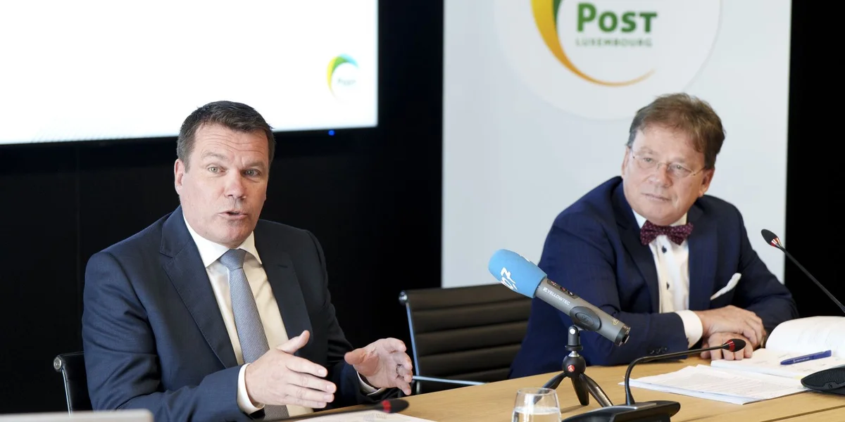 De Claude Strasser (lénks) an de Serge Allegrezza (riets). | © POST Luxembourg / Anthony Dehez